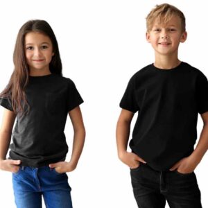Kids Round neck Plain T-shirt ( Unisex)