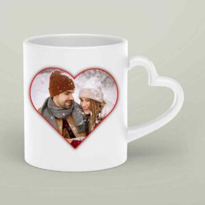 Heart Handle White Mug
