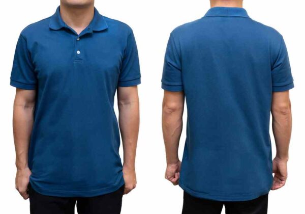 Cotton Polo T-shirt Plain - Image 5