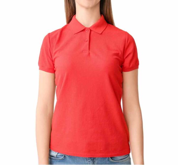 Cotton Polo T-shirt Plain - Image 4