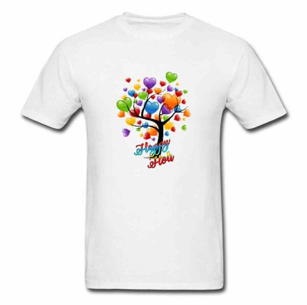 Polyester Round Neck White Tshirt ( UniSex) - Image 3