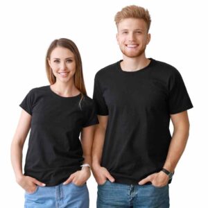 Plain  Cotton Round neck T-shirt